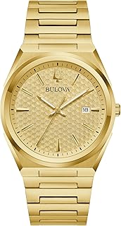 Timepiece Mens Dress Classic Quartz Two Tone Stainless Steel Watch, Patterned Dial, 39mm