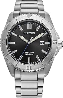 Citizen Men's Eco-Drive Brycen Sport Casual Watch, Silver-Tone Super Titanium Case, 3 Ha