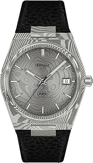 Tissot PRX 38mm, Swiss Automatic Watch for Men, Damascus Steel Case, Grey Dial, T137807