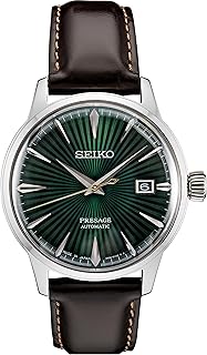 Seiko Automatic Watch for Men - Presage Cocktail Time - Patterned with Golden Numerals